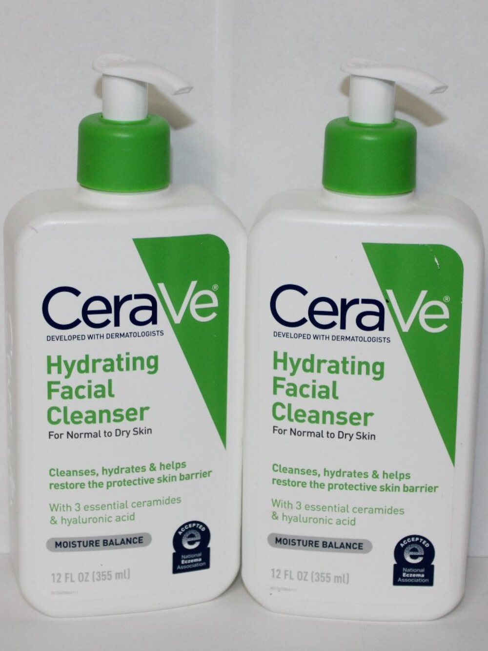 CeraVe Hydrating Facial Cleanser LOT OF 2